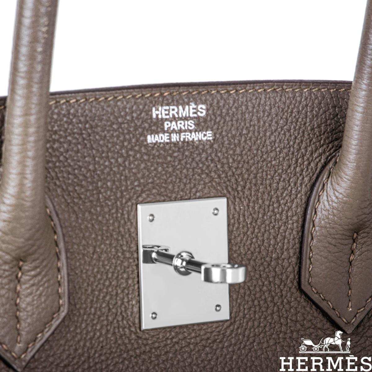 Hermès Birkin 35cm Gris Etain Togo PHW